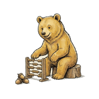Mathematics bear icon
